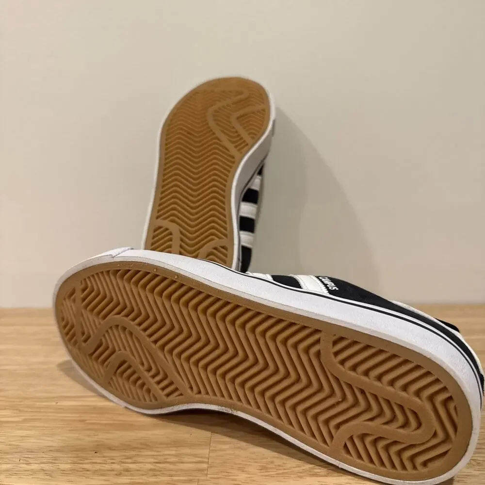 Adidas Campus Kids Black White Sneakers Size 4Y US 4 EU 36 Classic Skate Shoes